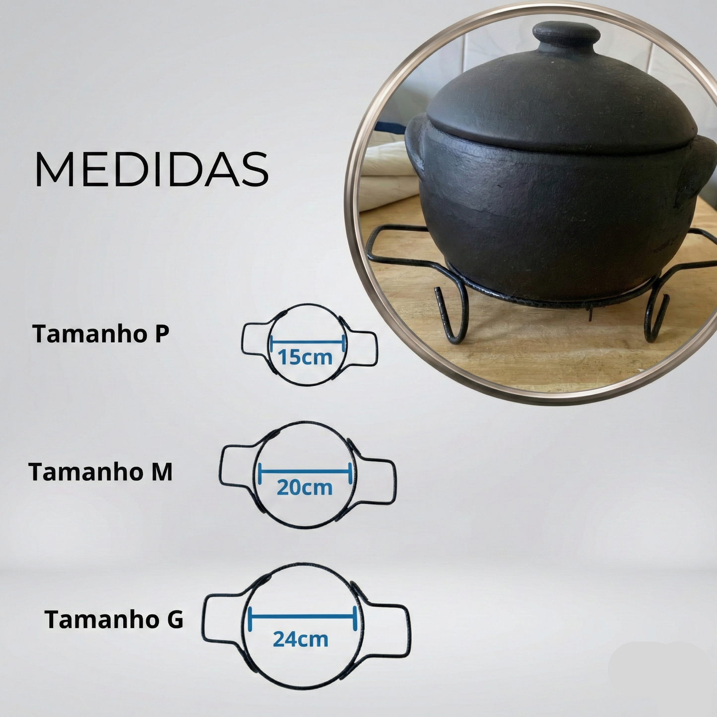 Suporte de Panela de Barro