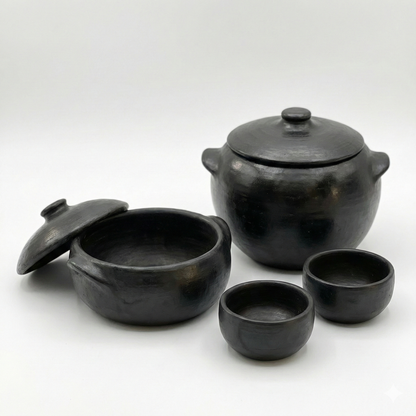 Kit Panela 5 Litros + Caldeirão 5 Litros + 2 Cumbucas