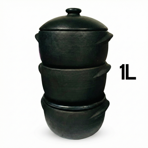 Kit 3 Panelas de Barro 1 Litro